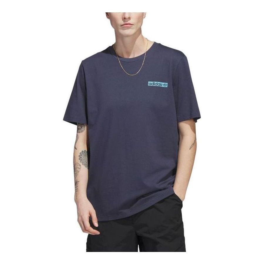 adidas 4.0 Circle T-shirt Asia Sizing 'Navy' HS3056