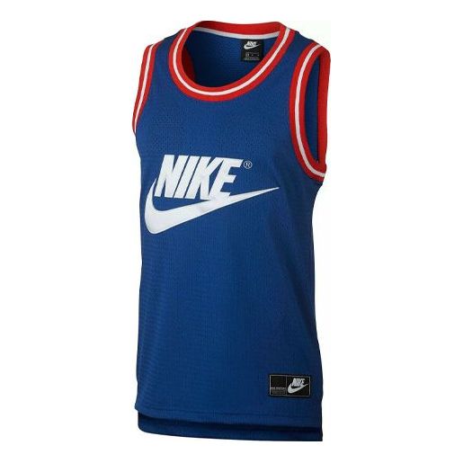 Nike Basketball Sports Mesh Vest Jersey Blue CT5605-438