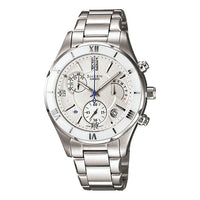 CASIO SHEEN Limited Edition Waterproof Stainless Steel Strap White Analog SHE-5517D-7A