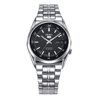 Men's SEIKO No. 5 Sports Steel strip Mechanical Watch Black SNK567J1