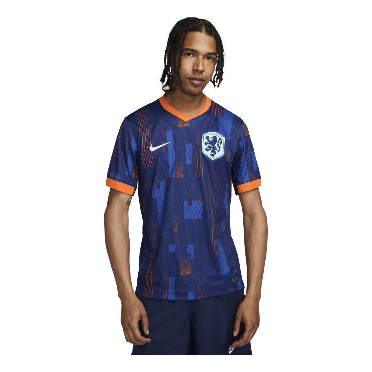 Nike Netherlands 24/25 Stadium Away Replica Soccer Jersey 'Blue Orange' FJ1260-492