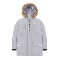 New Balance Parka Jacket Asia Sizing 'Grey Black' AMJ04356-GR