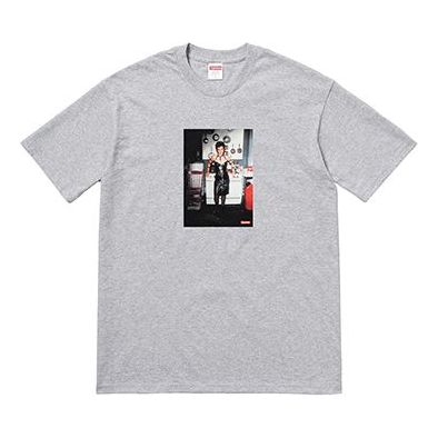 Supreme Nan Goldin Nan as a dominatrix Tee Heather Grey SS18-0181