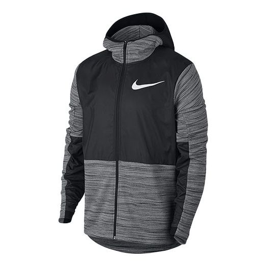 Nike Full-length zipper Cardigan Basketball Hooded Jacket Black 857045-010
