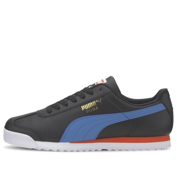 PUMA Roma Basic+ Low Top Running Shoes Black/Blue 369571-10