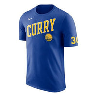 Nike NBA Stephen Curry 30 Golden State Warriors Short Sleeve Blue AH0074-496