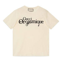 Gucci French Letter Round Neck For Men Gray White 548334-XJCKZ-9232