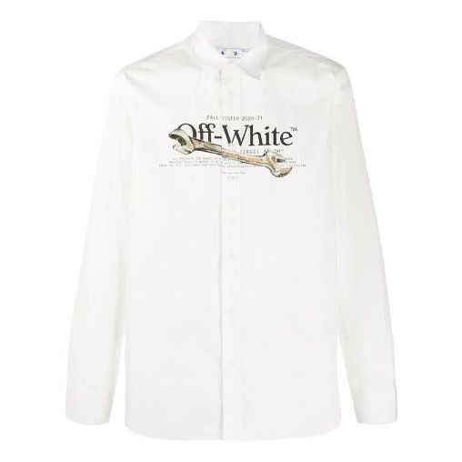 Off-White Pascal Tool Logo Long Sleeve Shirts OMGA138F20FAB0030105
