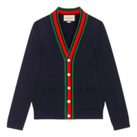 Gucci Knit Wool Cardigan 'Blue' 576806-XKAUL-4548
