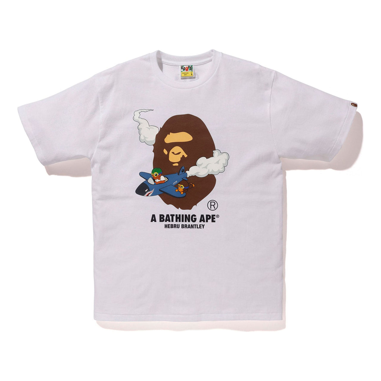 BAPE x Hebru Brantley 1 Tee White Crossover aviator Ape Head Short Sleeve Unisex BAPE-SS18-053