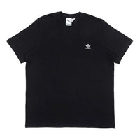 (WMNS) adidas originals Pullover Round Neck Short Sleeve Black CE1666