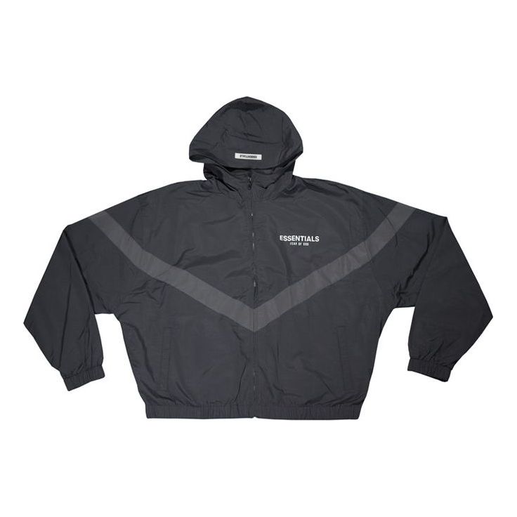 Fear of God Essentials Hooded Jacket 'Black' FOG-FW19-11