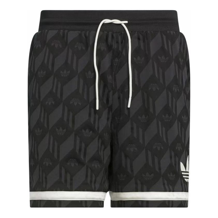 adidas Jacquared Short Asia Sizing 'Black' JD5195