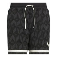 adidas Jacquared Short Asia Sizing 'Black' JD5195