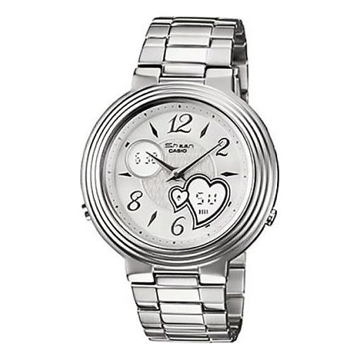 CASIO SHEEN Waterproof Stainless Steel Strap White Analog SHN-6006D-7ADR