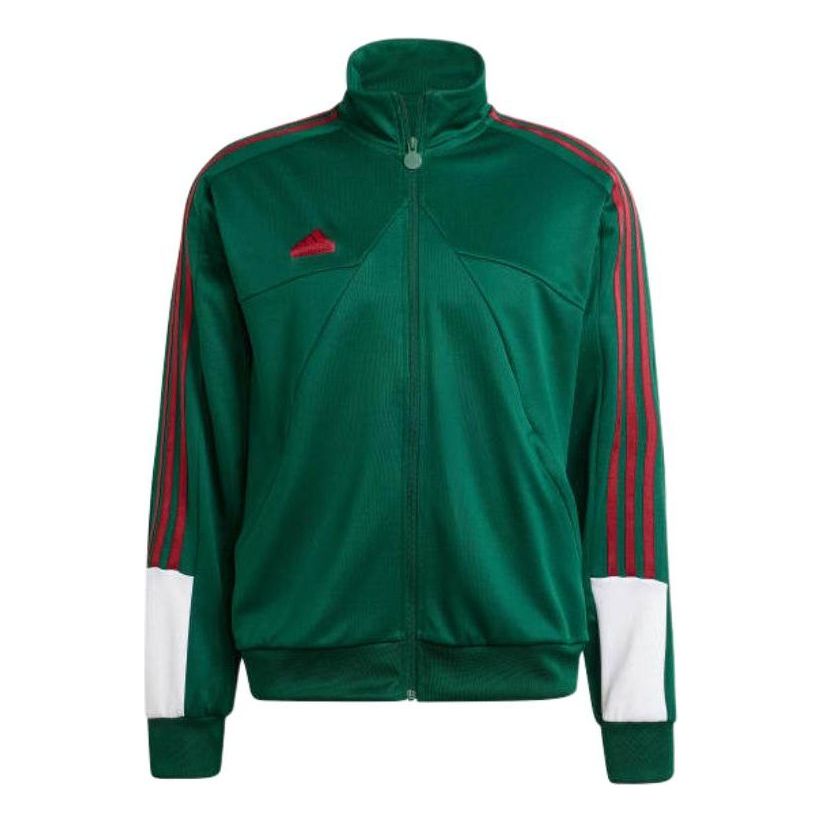 adidas House of Tiro Nations Pack Track Jacket Asia Sizing 'Green Burgundy' IY2057