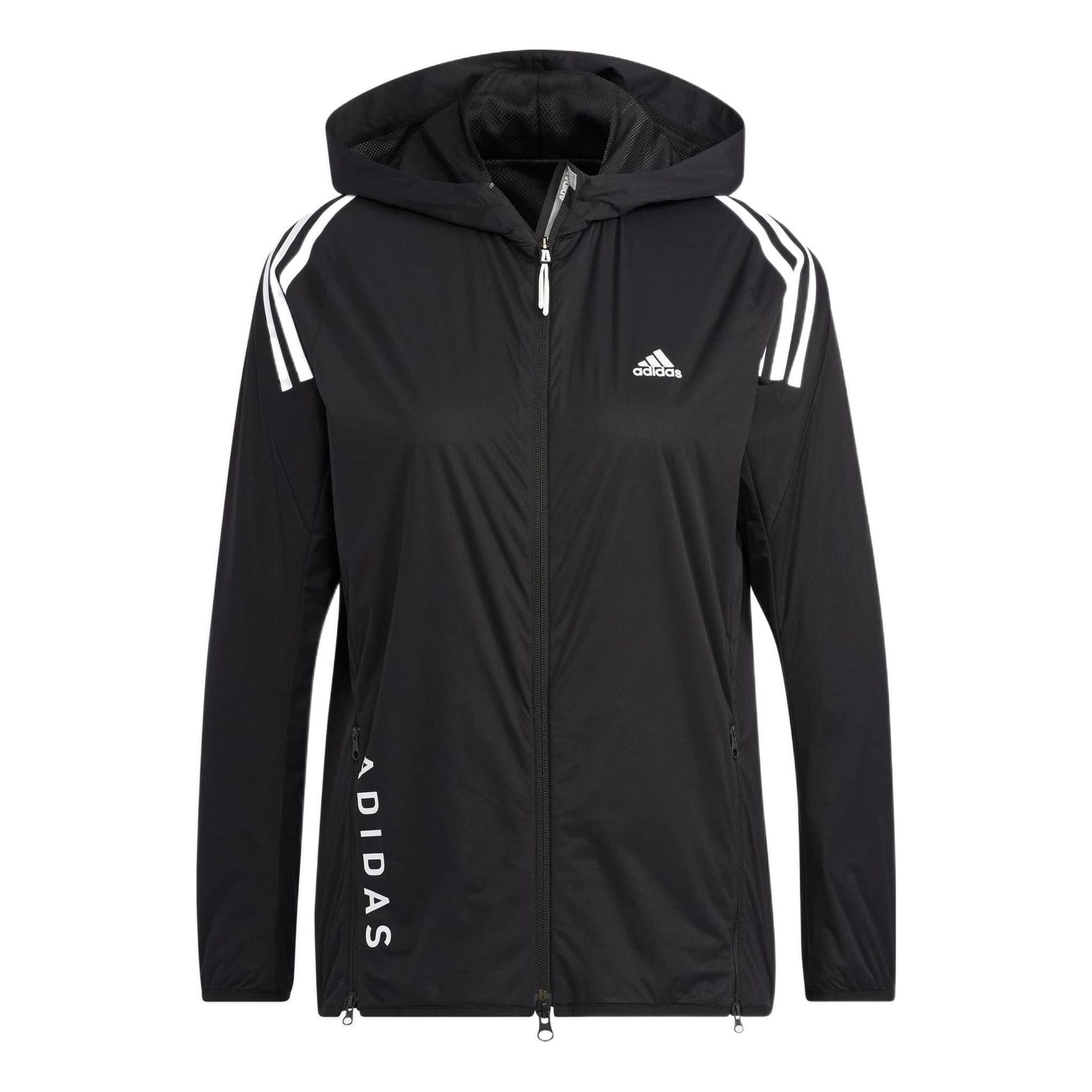 (WMNS) adidas Wind.Rdy 3-Stripes Long-Sleeve Jacket Asia Sizing 'White Black' HG8258