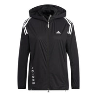 (WMNS) adidas Wind.Rdy 3-Stripes Long-Sleeve Jacket Asia Sizing 'White Black' HG8258