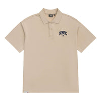 New Balance Logo Polo Tee Asia Sizing 'Beige' 5FD25363-CRE