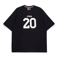 FILA FUSION Printing Loose Sports Sleeve Black T11M032103F-BK