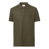 Burberry Net Cotton Polo Male Green 80427541