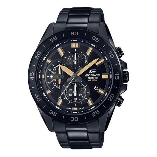 CASIO Quartz EDIFICE Stainless Steel Strap Mens Black Analog EFV-550DC-1A