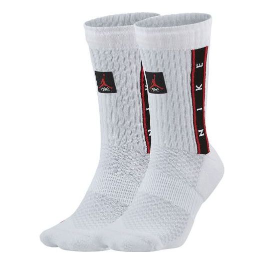 Air Jordan Unisex Legacy Logo Socks 1 Pair White CU7905-100