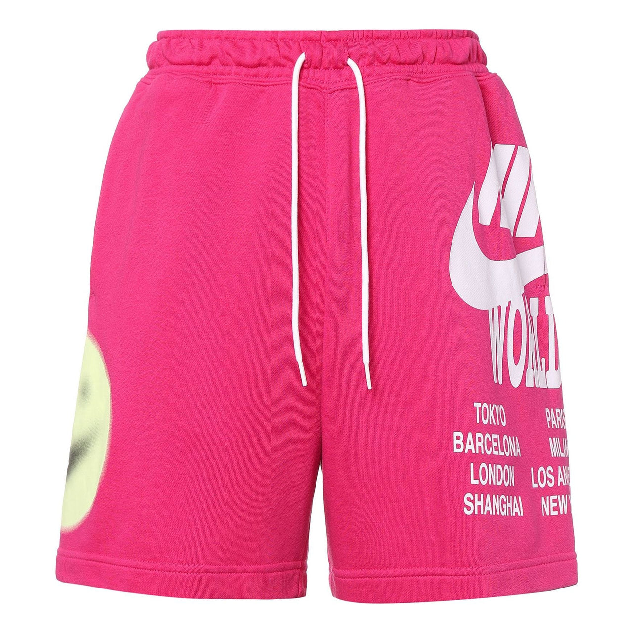 Nike Sportswear French Terry Logo Printing Knit Sports Short Pant Male Tree Red DA0646-615