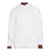 (WMNS) Nike Oversized Fleece Graphic Hoodie 'White' DD5133-100