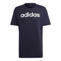 adidas Essentials Single Jersey Linear Embroidered Logo T-Shirts 'Black' IC9275