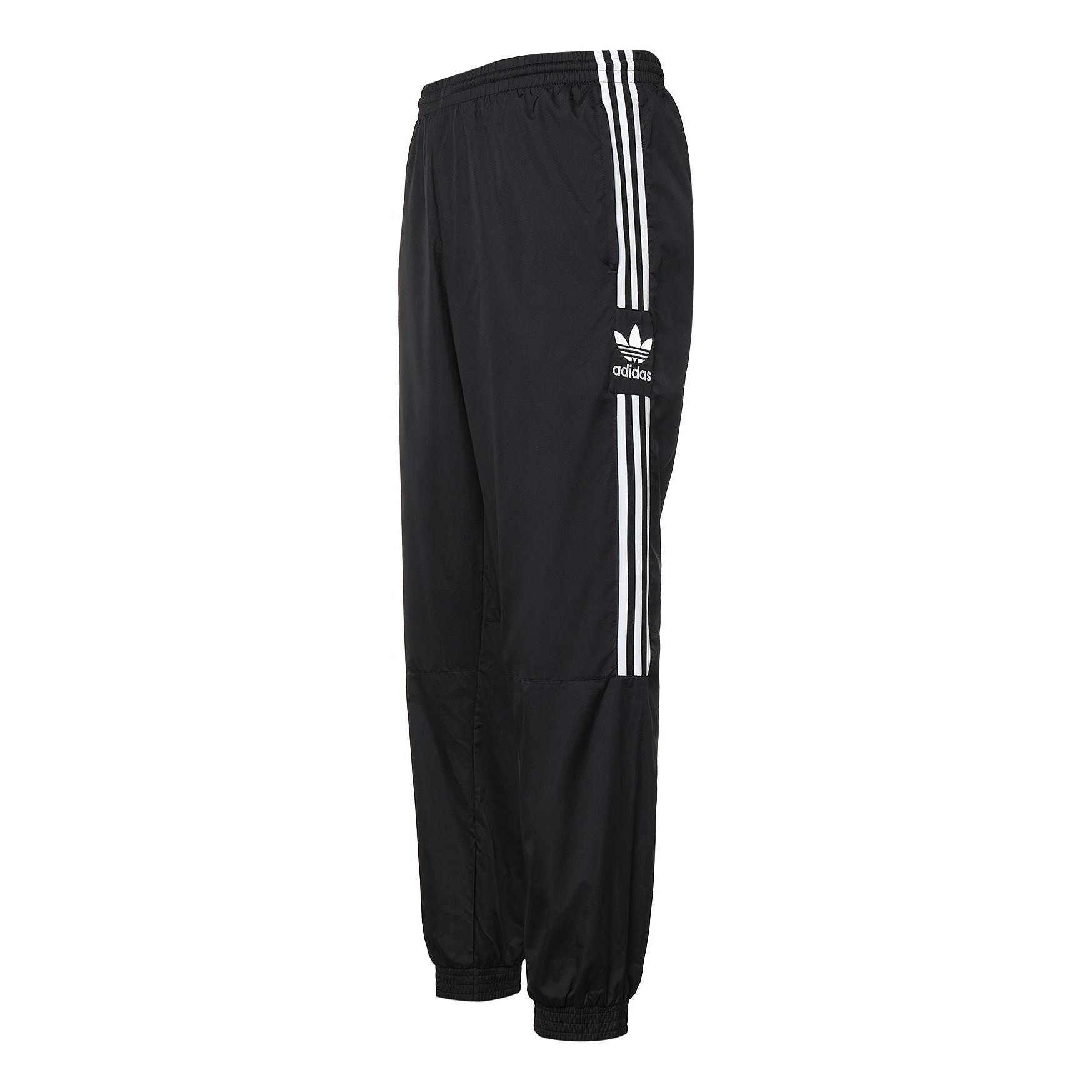 adidas originals Lock Up Track Pants Classic Stripe Sports Long Pants Black FM9886