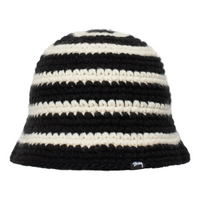 Stussy Swirl Knit Bucket Hat 'Black' 1321167-BLAC