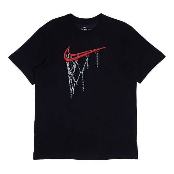 Nike Dry Fit Swoosh Printing Short Sleeve Black CD1328-010