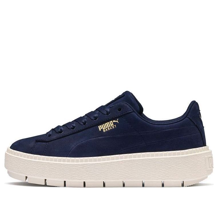 (WMNS) PUMA Basket Platform Trace Soft 'Navy' 369642-03