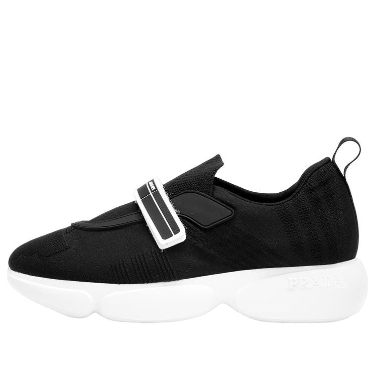 (WMNS) PRADA Cloudbust Rubber and Leather Sneakers 'Black White' 1E6511_3KK6_F0632_F_D040