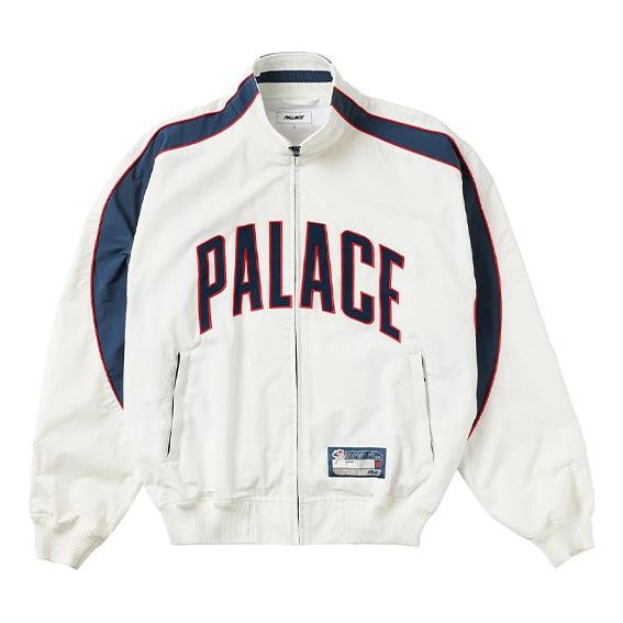 PALACE Sport Mit Floss Jacket Large Logo Zipper Unisex White P20SS026