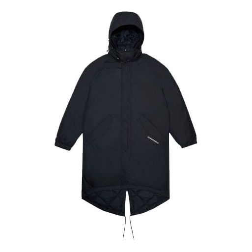 Converse Down Long Trench Coat Asia Sizing 'Black' 10019985-A01