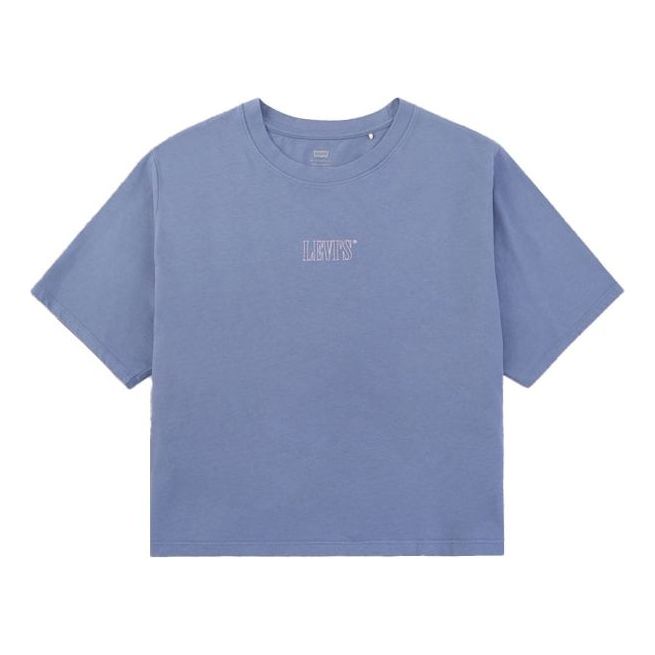 Levis Easy Wave Series Round-neck Pure Cotton Printing Blue 85634-0039