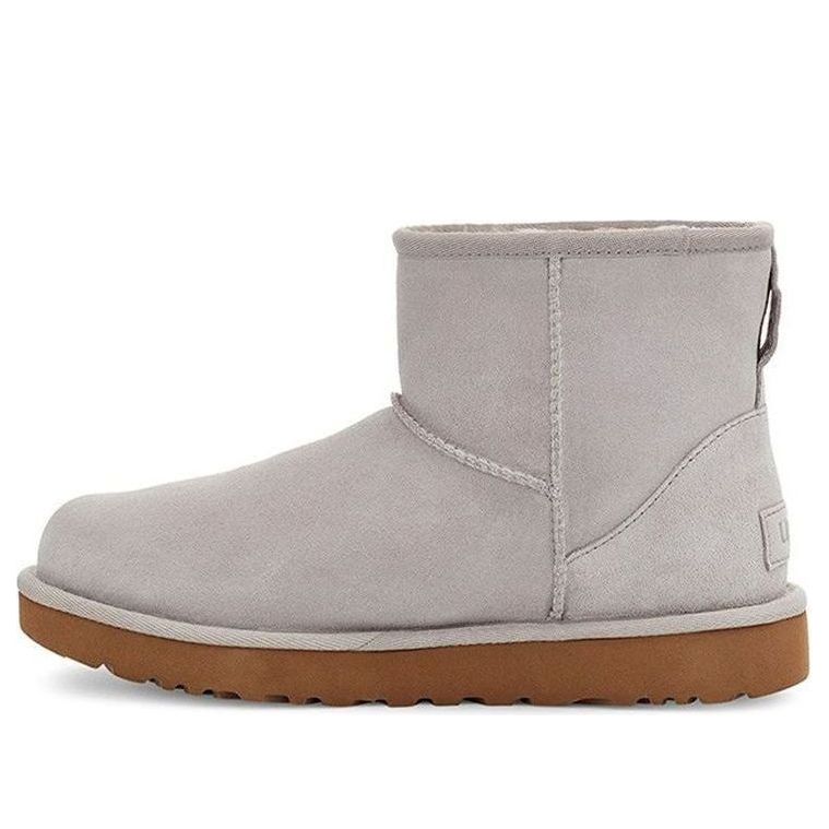 (WMNS) UGG Classic Mini UGG Rubber Logo 'Feather' 1108231-FEA