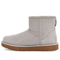 (WMNS) UGG Classic Mini UGG Rubber Logo 'Feather' 1108231-FEA