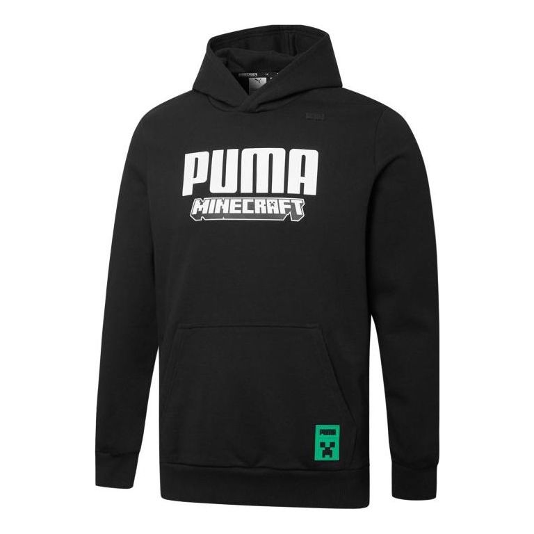 PUMA x MINECRAFT Crossover Funny Pattern Sports Black 534376-01