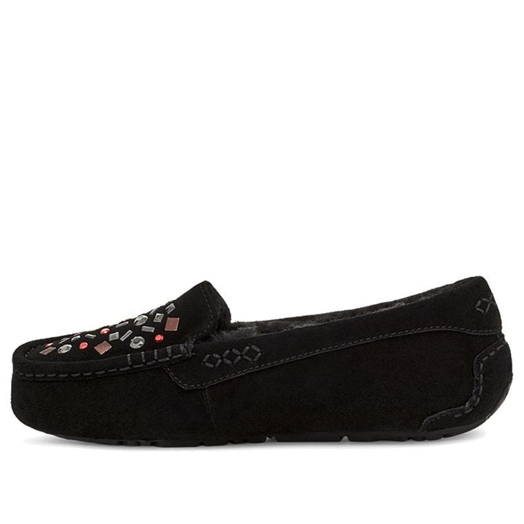 (WMNS) UGG Ansley Stud 2 (Rivets) Slip on Black 1119100-BLK