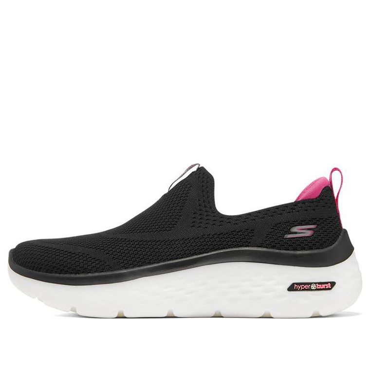 (WMNS) Skechers Go Walk Hyper Burst 'Black Pink' 124586-BKHP