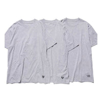 Men's HUMAN MADE SS21 Round Neck Pullover Short Sleeve 3 Gray HM20CS007-GRAY