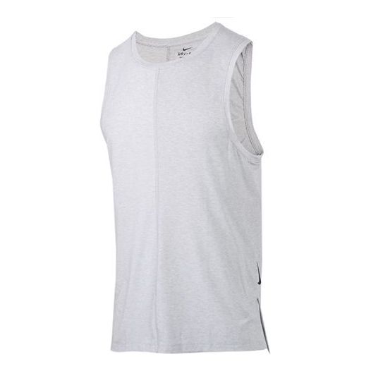 Men's Nike Yoga Dri-FIT Light Grey Vest BV4037-077