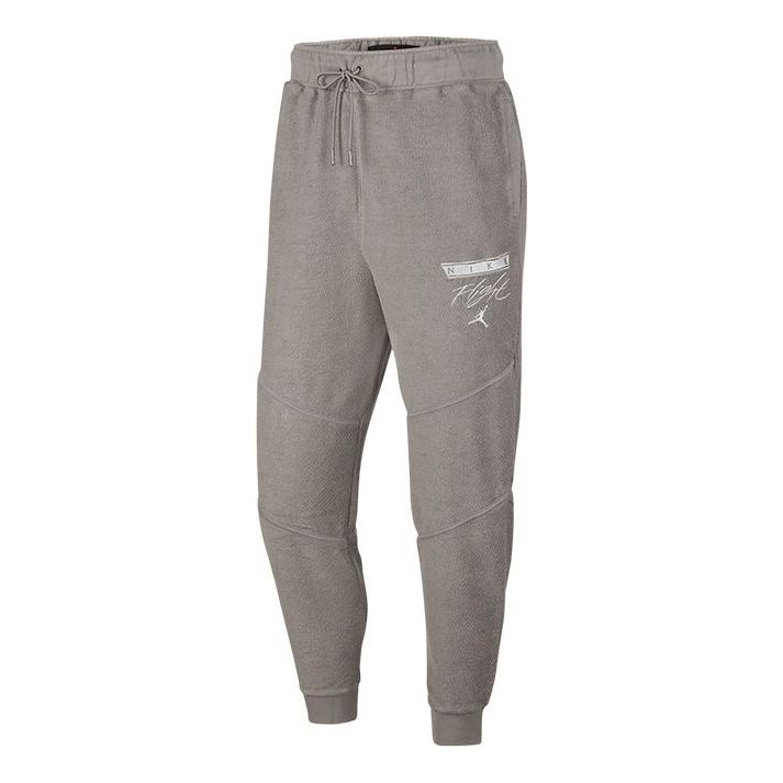 Air Jordan Flying  Embroidered Sports Pants/Trousers/Joggers Men's Grey CZ1210-003