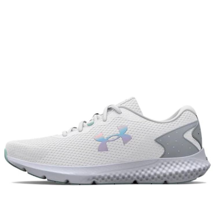 (WMNS) Under Armour Charged Rogue 3 'White Grey' 3025756-100