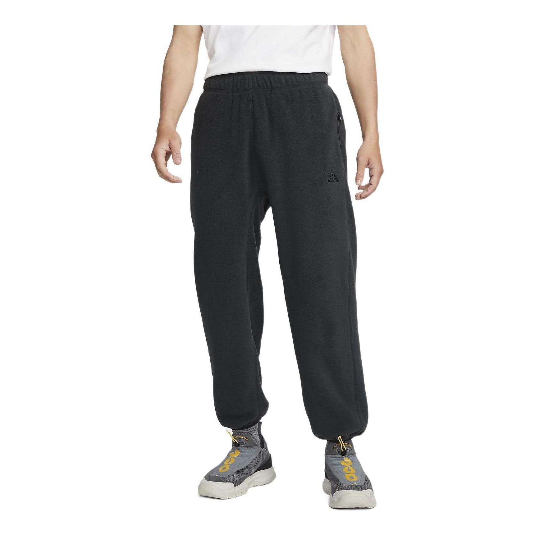Men's Nike ACG Polartec Wolf Tree Casual Loose Fleece Running Sports Pants/Trousers/Joggers Black CV0659-046