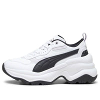 (WMNS) PUMA Cilia Wedge 'White Black Lavender' 393915-01