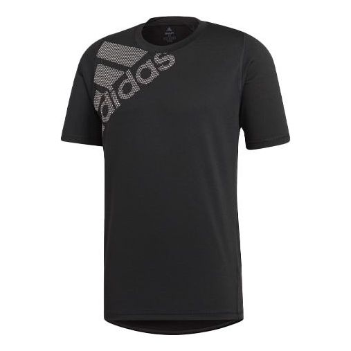 adidas Fl_spr Gf Training Sports Printing Logo Short Sleeve Black DU0902